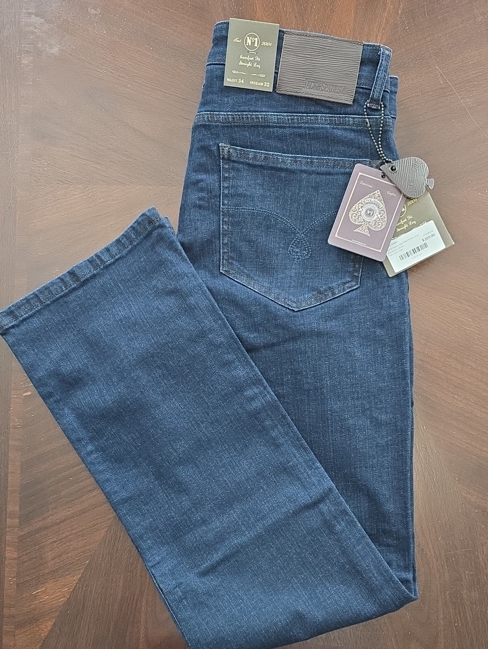 Jack of Spades Men's Dark Blue Jeans